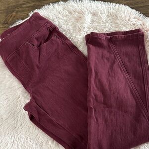 Belle by Kim Gravel Women's Boot Cut Jeans - Burgundy